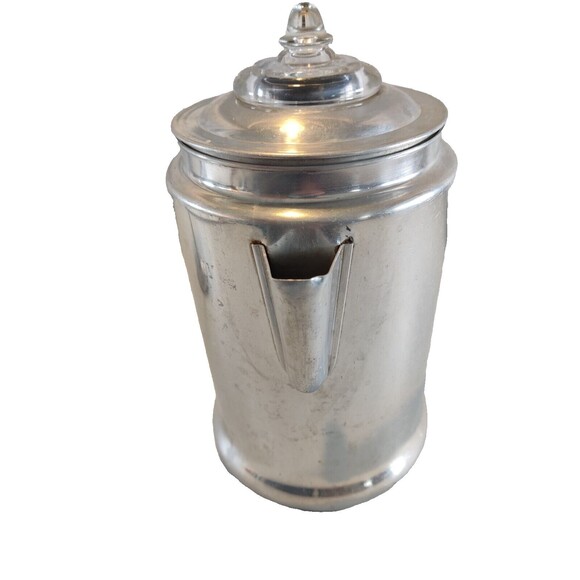 Vintage Stovetop Coffee Percolator Bakelite Handle 8-Cup-Top Is Glass - Picture 5 of 13